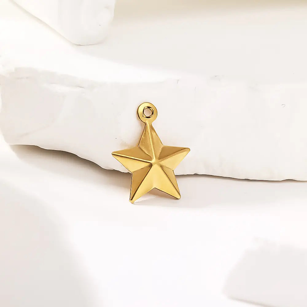 Pentagram Star Design Stainless Steel Pendant   EJ25N06557G