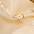 Shell Flower Adjustable Ring    EJR01117G