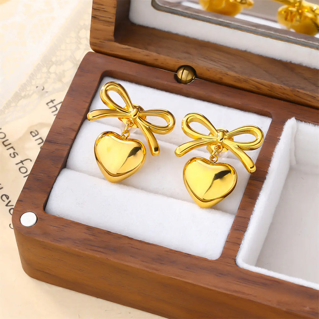 Glossy round Square Stud Earrings   EJE01189G