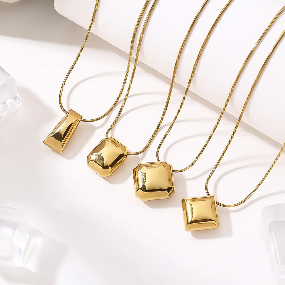 Blank square Pendant Necklace Stylish  EJ25N06589G