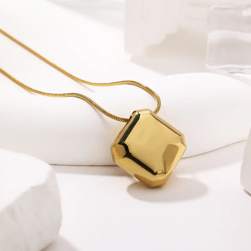 Blank square Pendant Necklace Stylish  EJ25N06589G