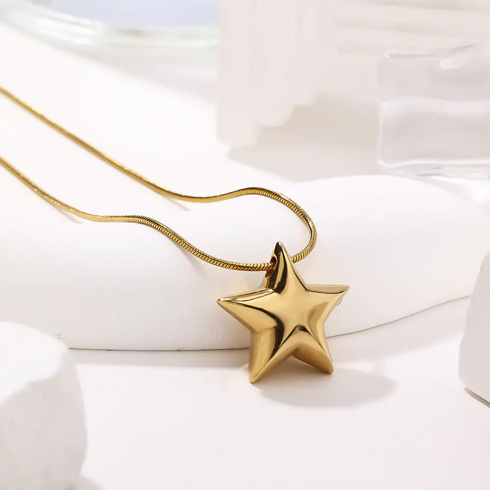 Star Pendant Necklace Stylish  EJ25N06588G