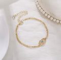 EVIL EYE" BRACELET, 18K GOLD PLATED EKB26001