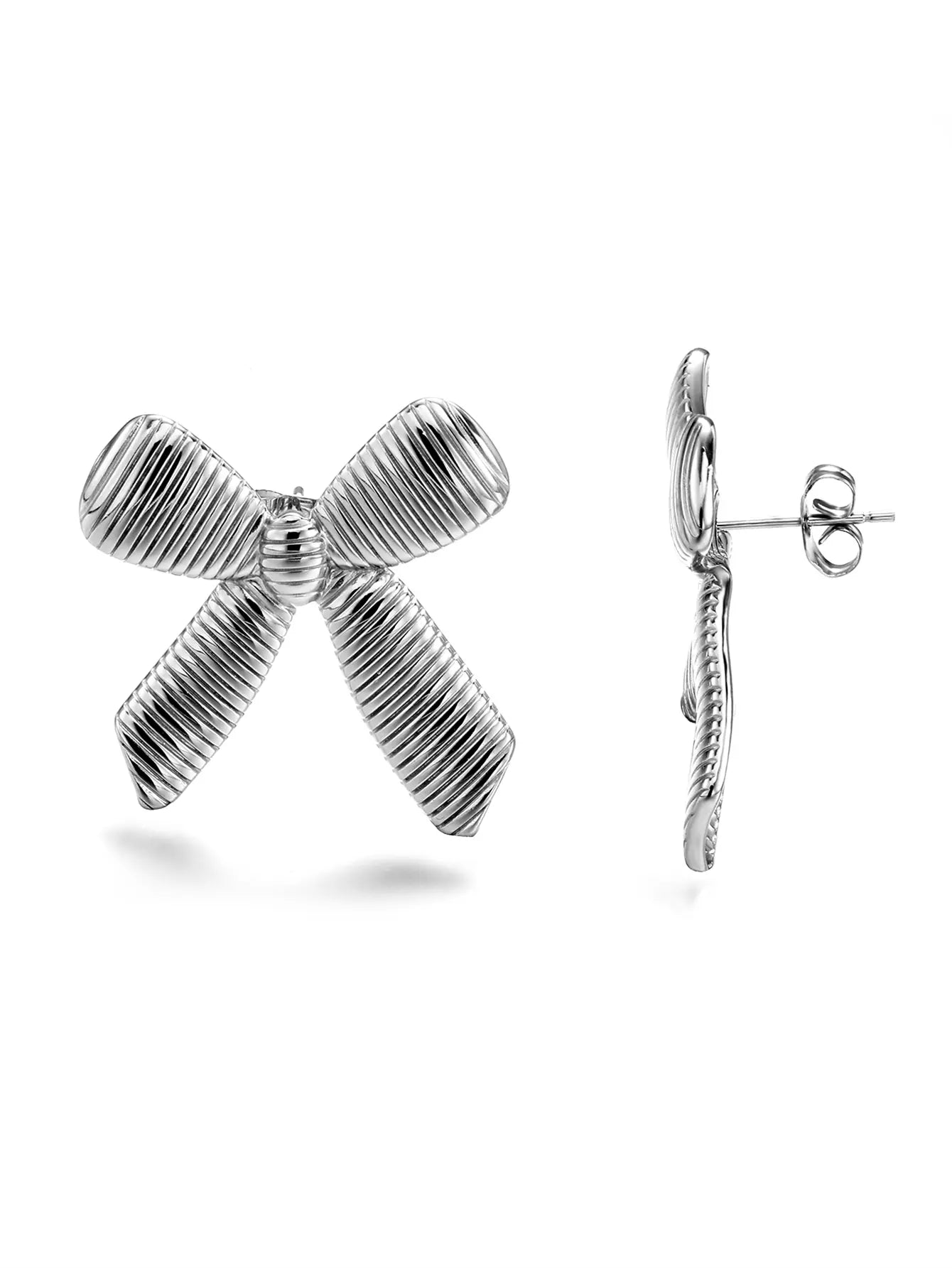 Bow Stud Earrings    EJE01192S/G