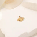 Hollow Black Eye Long Eyelash Shape Pendant  -EJN06316G
