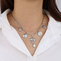 Multi Drop Pendant Link Chain    EJ25N06384S