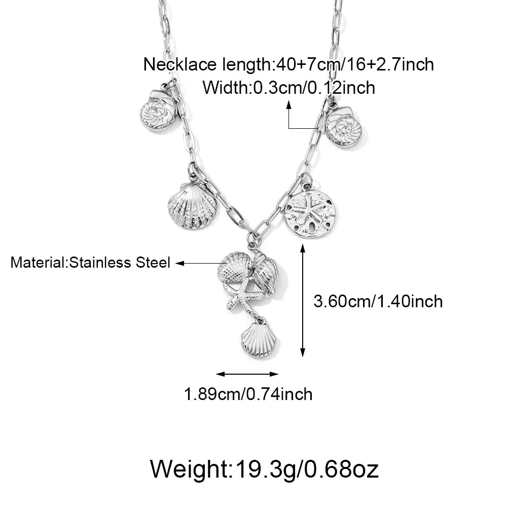 Multi Drop Pendant Link Chain    EJ25N06384S