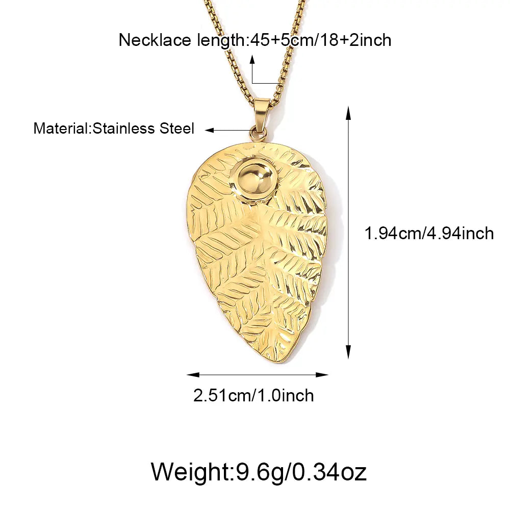Leaves Pendant Women Chain    EJ25N06386G