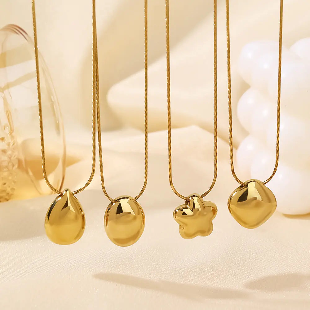 Round Ball Bead Pendant Necklace Stylish  EJ25N06585G